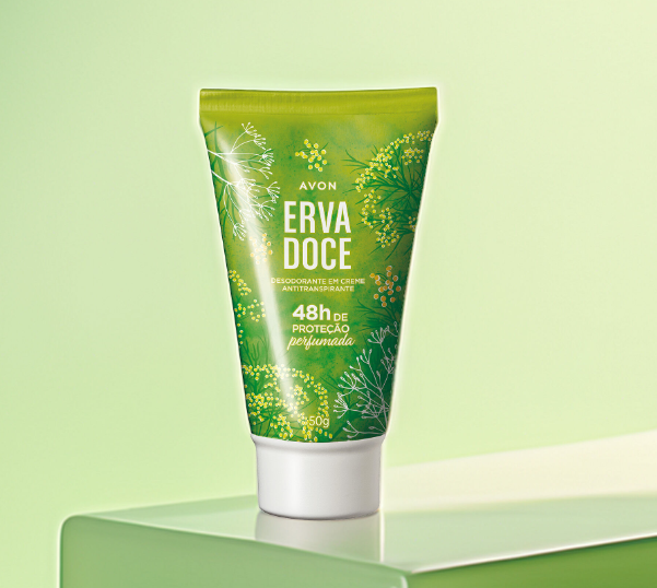 Desodorante em Creme Antitranspirante 48h de Proteção Erva-Doce